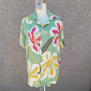 Original Use Men's Short Sleeve Button Down tropical shirt